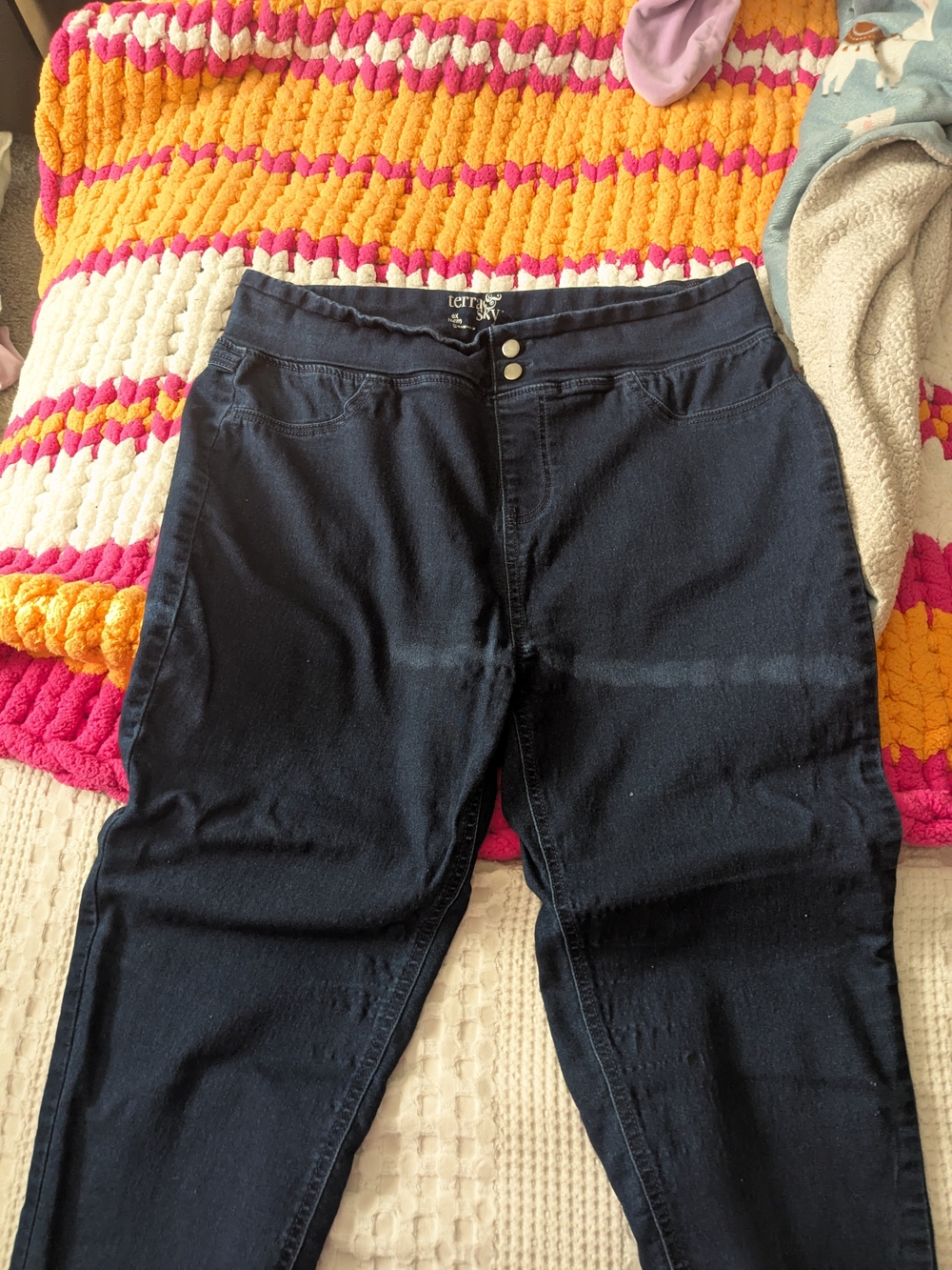 Women's Dark Blue Stretch Jeans
